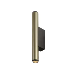 wall luminaire GRIP! S WL PHASE UP/DOWN 2 flames, rigid, direct / indirect IP20, bronze, black dimmable