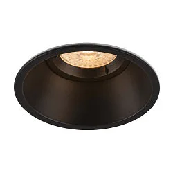 Recessed luminaire HORN-O, 1xGU10, 230V, Clip springs, black