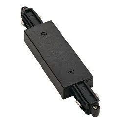 Straight coupler with feed-in possibility, black