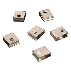 EUTRAC Spring clip for 3Phase High voltage Recessed track set of 6 pcs., white