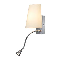 Wall luminaire COUPA FLEXLED Chrom/white LED warmwhite
