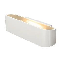 Wall luminaire OSSA R7s 300, oval, R7s 118mm, max. 120W, up/down, white