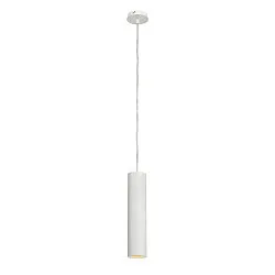 Pendant luminaire ENOLA B PD-1, IP20, GU10 QPAR51, Ø 6,7cm / H 30cm, aluminium, white