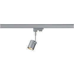 Spot BIMA 1 GU10 50W, incl. 3-Phase adapter, silver grey
