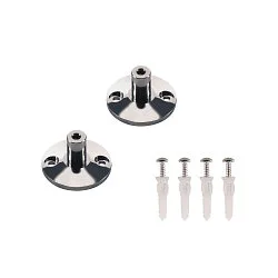 WALL HOLDER, for TENSEO low-voltage wire system, short, 2 items, chrome