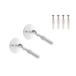 WALL HOLDER, for TENSEO low-voltage wire system, long, 2 items, white