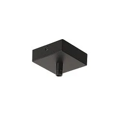 Accessories Ceiling canopy for GLENOS Pendant luminaire, 8,5x8,5x2,7cm, with strain relief, matt black