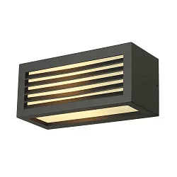 Wall luminaire BOX-L E27, square, E27, max. 18W,, white
