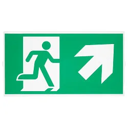Accessories for LED Emergency Light P-LIGHT 33 LED Pictogram foil, green