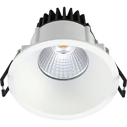 recessed luminaire VELIA round IP44, white matt dimmable 11W 4000K