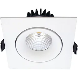 recessed luminaire VELIA TILT square IP44, white matt  11W 650lm 2700K