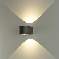 outdoor wall luminaire ANIA up / down IP65, anthracite 