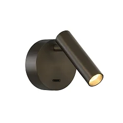 wall luminaire ATRIA 16/3925 with switch, adjustable IP20, bronze