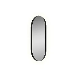 mirror with lighting DANIELA 9755, black glossy