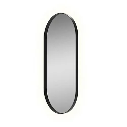 mirror with lighting DANIELA 9755, black glossy