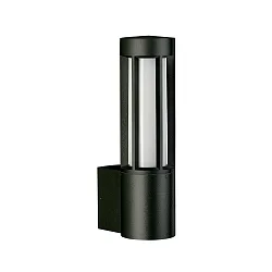 Outdoor Wall luminaire Type No. 0215, IP44, E27 max. 20W, cast alu / opal glass, black matt