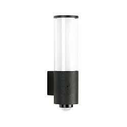 Outdoor Wall luminaire Type No. 0311 with motion sensor (Type No. 0320), E27 max. 20W (LED), stainless steel, black matt