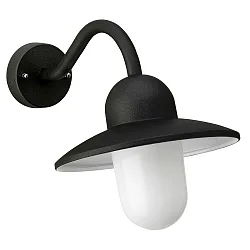 outdoor wall luminaire TYPE NO 0649 E27 IP44, black dimmable