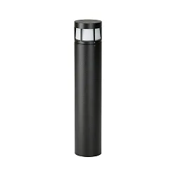 LED Bollard light Type No. 2232, IP54, height 70cm, 10W 3000K 900lm, cast alu / opal glass, dmmable, black matt