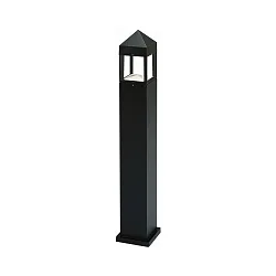 LED Bollard light Type No. 2299, IP44, height 90cm, 12W 3000K 1200lm, direct/indirect, dimmable, cast alu / clear, black matt