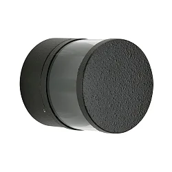 LED Outdoor Wall Spot Type No. 2315 - 2-sided, IP44, Ø 10cm, 230V AC/DC, 6W 3000K 660lm, 2x adjustable +/- 60°, black