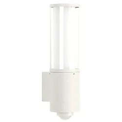 Outdoor Wall luminaire Type No. 0311 with motion sensor (Type No. 0320), IP44, E27 max. 20W (LED), stainless steel, white