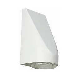 LED Outdoor  Wall luminaire Type No. 0671, IP43, 230V AC/DC, 4.5W 3000K 330lm, cast alu / bubble glass clear, white