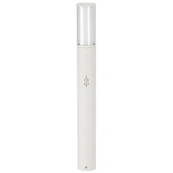 Bollard light Type No. 2269 with motion detector (Type No. 2070), height 90cm, E27 max. 20W,  stainless steel, white