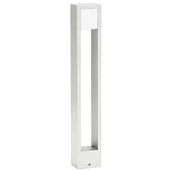 LED Bollard light Type No. 2252, long light distributor, IP54, 90cm, 10W 3000K 480lm, cast alu / opal, dimmable, white matt