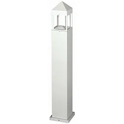 LED Bollard light Type No. 2299, IP44, 90cm, 12W 3000K 1200lm, direct / indirect, dimmable, cast alu / clear, white matt