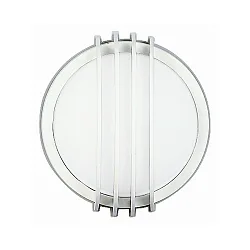 Outdoor Wall and Ceiling luminaire Type No. 6047, IP44, Ø 25.5cm, E27 QA55 max. 57W, white / opal glass