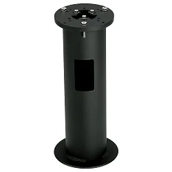 In-ground base Type No. 0010 for Floor and Path lights, with Ø 15cm flange, cast alu black