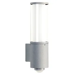 Outdoor Wall luminaire Type No. 0311, motion detector (Type No. 0320), IP44, E27 max. 20W (LED), stainless steel, silver matt