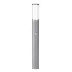 Bollard light Type No. 2269 with motion detector (Type No. 2070), height 90cm, E27 max. 20W,  stainless steel, silver matt
