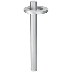 LED Bollard light Type No. 2093, light distributor in ring shape, IP54, 90cm, 16W 3000K 1600lm, stainless steel matt
