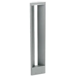 LED Bollard light Type No. 2279, IP54, triangular shape, 10W 3000K 900lm, cast alu / acrylic glass, dimmable, silver matt