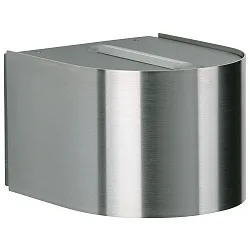LED Outdoor Wall spot Type No. 2336 - 2-sided, tight/wide, round, IP44, 2x 3W 3000K 330lm, rigid, stainless steel