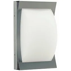 Outdoor Wall and Ceiling luminaire Type No. 6217, IP44, concave / convex, E27 QA55 max. 57W, stainless steel matt / glass