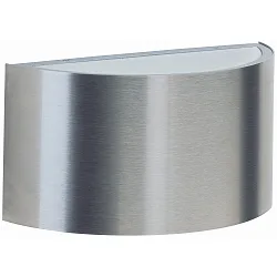 LED Outdoor Wall luminaire Type No. 6346, 2-sided, IP44, 230V AC/DC, half round, width 20.5cm, 2x 5.8W 3000K 430lm