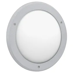 outdoor wall luminaire TYPE NO 6419 IP44, opal, silver dimmable