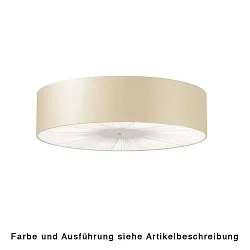 Ceiling luminaire PL SKIN 100, E27, IP20, with cover below, beige / warm white