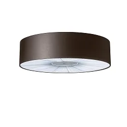 Ceiling luminaire PL SKIN 160, E27, IP20, with cover below, brown / warm white
