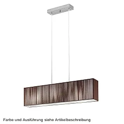 Pendant luminaire SP CLAVIUS, 100x15cm, 3x E27, IP20, chrome / white