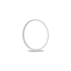Decorative LED Table lamp ring shape, Ø 25cm, 6.5W 3000K 430lm 300°, aluminum, white