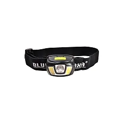 Blulaxa® LED Head lamp, Light range 120m, IP54, 3W 6000K 250lm, 2 switching levels, signal flashing mode