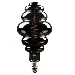 LED Lamp Honey basket, 8,5W, E27, 200lm, 1800K, glass smoky CRO, 395 x 200 mm