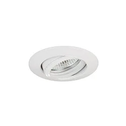 Recessed LV spot, IP20, 12V AC, GX5.3 max. 50W, round, swivelling