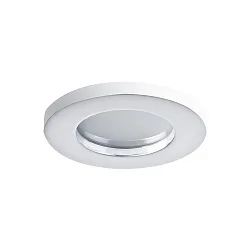 Outdoor LV downlight, IP65, Ø 8.3cm, 12V AC, GX5.3 max. 50W, fixed, white