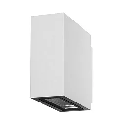 Outdoor LED wall luminaire, IP54, Up/Down, 230V, 2x3W 3000K 450lm 60°, structured white