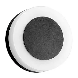 Outdoor LED wall luminaire, IP54, round, with 2 exchangeable front panels, 230V, 9W 3000K 665lm